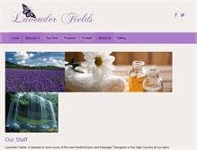 Tablet Screenshot of lavenderfieldssalon.com